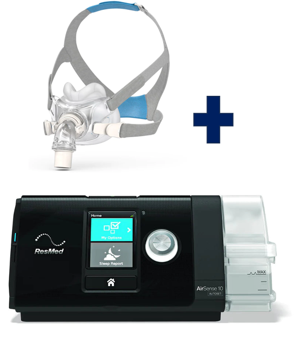 Paquete de Sueño Resmed CPAP FIjo + Mascarilla Resmed
