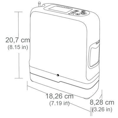 Concentrador de oxígeno portatil Marca Inogen 6 litros
